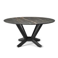Planer table by Cattelan with round top in Keramik Portoro