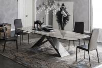 Premier dining table by Cattelan with shaped rectangular fixed top