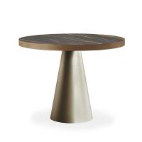 Saturno by Cattelan bistrot table with conical base and top in Keramik