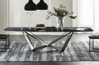 Skorpio table by Cattelan with CrystalArt glass top