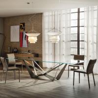 Living room table Skorpio by Cattelan with glass top