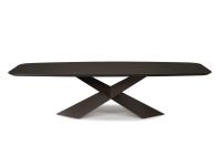 Tyron by Cattelan with wooden top and bevelled edges