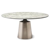 Round table Yoda by Cattelan with marble effect Keramik top