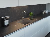 Detail: laminam top with built in sink