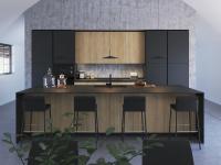 Made to measure kitchen with island with seating for 4