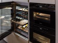 Wine cellar, oven and microwave for a five star kitchen