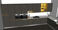 Kitchen 3D Project - side A view