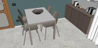  Progettazione 3D Soggiorno/Salotto - dettaglio tavolo