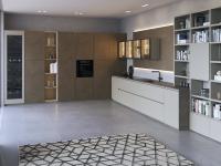 Modern corner kitchen with wine cellar Plan 04