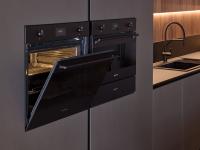 Smeg double oven in AluX modern kitchen