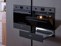 Smeg double oven with warming tray
