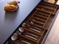 Easy Line cutlery tray cm 120 in canaletto walnut