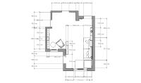 Example of plan with layout of the living room furniture 