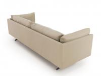 Rear view of the Aker sofa with leather upholstery