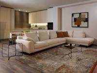 Arren meridienne corner sofa positioned in the middle of the room