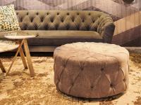 New Kap round pouffe with the New Kap sofa
