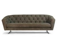 New Kap capitonné sofa in leather