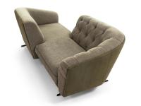 New Kap linear vis a vis sofa with two-tone upholstery