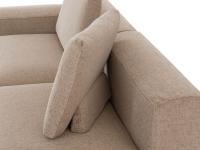 Detail of the back cushions with rear support