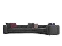 Franklin modular corner sofa with fabric covering