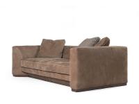 Franklin 230 cm linear sofa in Rustic leather