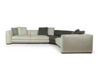 Franklin corner sofa 345 x 260 cm composed of two end pieces, a centre piece and a contrasting corner element