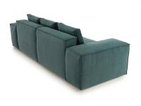 Back view of Square sofa in fabric