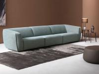 Davos sofa consisting of 3 seats that can be fixed or extendable