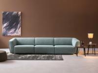 354 cm Davos sofa consisting of two end pieces with armrests at the sides and central element