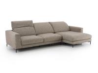 Foster sofa with pull-out seats and reclining backrests