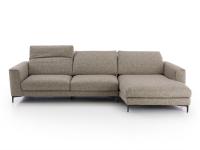 Foster sofa with chaise longue upholstered in James fabric