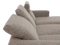 Detail of the Foster sofa's reclining backrests for maximum comfort