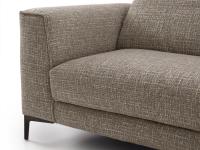 Detail of the upholstered and well-proportioned shape for a comfortable and cosy seat