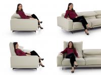 Seating proportions and ergonomy on the Heritage sofa