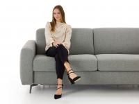 Seating proportions and ergonomics on the William sofa bed with removable fabric cover