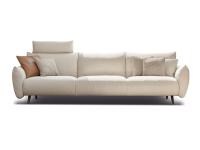 Malibù linear 3-seater sofa 294 cm (with 21 cm armrests)