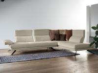 Maurice sofa with adjustable backrest and armrests in an elegant living area