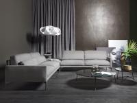 Maxime corner sofa consisting of two straight sides and a corner pouffe