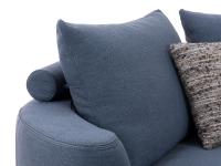 Detail of the soft upholstered back cushions