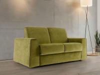 Myron velvet sofa bed in the linear version 170 cm wide