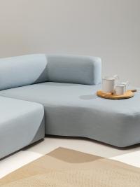 Details of the modular sofa with curved lines Swing