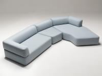 Modular sofa with curved lines Swing, perfect for modern living rooms
