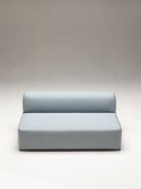Central element of the modular sofa with curved lines Swing