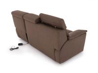 Back view of Vulcano sofa: you can see the transformer to activate the riser mechanism