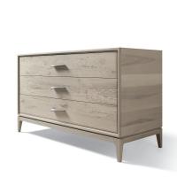 Akemi dresser with smooth front and handles