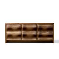 Saki sideboard in natural walnut and wengé wood