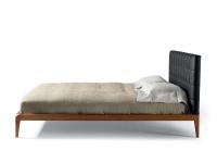 Side-view of the bed in the version with straight headboard