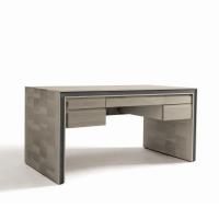 Toki grey wood desk with drawers