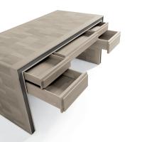 Toki wooden modern desk with 5 drawers