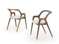 Nakama solid-wood chair in the walnut finish